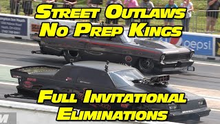 Street Outlaws No Prep Kings Full Invitational Eliminations National Trail Raceway 2023 [upl. by Olenta]