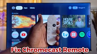 Chromecast With Google TV Remote Not Working  How to Fix [upl. by Siulesoj]