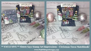 EXCLUSIVE Simon Says StampArt Impressions  Christmas Town Matchbook [upl. by Aninnaig]