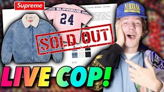 SUPREME IS BACKTHESE ITEMS FLEW Live Cop [upl. by Hsirahc542]