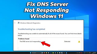 How to Fix DNS Server Not Responding On Windows 1110 WiFi or Ethernet Connection 2024 [upl. by Annmaria364]