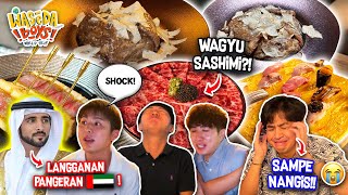 SPEECHLESS MAKAN DI RESTORAN JEPANG LANGGANAN PANGERAN DUBAI  WASEDABOYS WORLD TRIP 59 [upl. by Litnahs121]