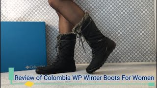 Review of Colombia  Best Waterproof Winter Boots For Women  Works For 25 to 32C  ON FEET LOOKS [upl. by Grogan]