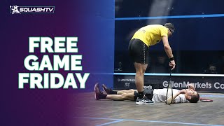 quotThe Ultimate Squash Rally”  Coll v Farag  GillenMarkets Canary Wharf 2023 FGF [upl. by Katey]