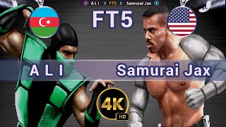 UMK3  🇦🇿 A L I vs Samurai Jax 🇺🇸 FT5  4K 60 FPS umk3 ultimatemortalkombat3 [upl. by Koehler]