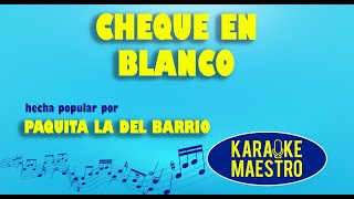 Cheque En Blanco  Paquita La Del Barrio [upl. by Merrile965]