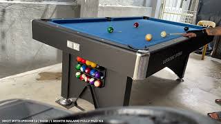 9 ball practice with decathlon geologic BT700 US billiard table [upl. by Bandler]