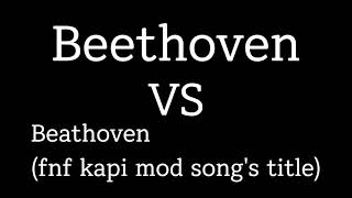 compare fnf kapi mod beathoven song and beethoven song [upl. by Bilat]