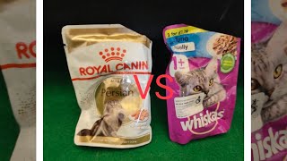 WET FOOD WHISKAS VS WET FOOD ROYAL CANIN [upl. by Robyn]