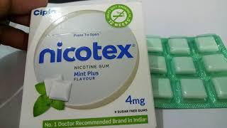 Nicotex 4 mg Tablet  Uses Dosage Side Effects Composition [upl. by Llemart114]