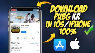 PUBG MOBILE KR VERSION DOWNLOAD IN IPHONEI PAD DEVICE IN 2024  BEST VPN FOR IOS DEVICE FOR PUBG kR [upl. by Oicatsana]