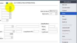 2COMMENT FAIRE LA CRÉATION DE FICHE DE PERSONNEL SAGE SAARI PAIE RH [upl. by Ycrad]