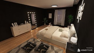 Modern Bedroom Design Tutorial Part 1  Homestyler [upl. by Attelocin]