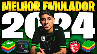 MELHOR EMULADOR 2024 PARA JOGAR FREE FIRE 🚀 BLUESTACKS E MSI [upl. by Ynnam954]