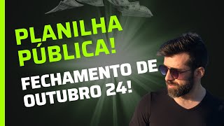 Planilha Pública e Fechamendo de Outubro 2024  Luís Terra  Trader Esportivo [upl. by Alul129]