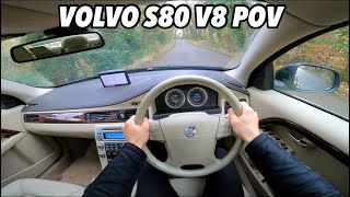 2007 Volvo S80 V8 Winter POV  310 BHP 44 V8 AWD [upl. by Arlynne]