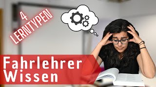 Fahrlehrerwissen 4 Lerntypen Pädagogik 101 [upl. by Ativel]