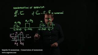 06  Impulse amp momentum  Conservation of momentum [upl. by Glorianna]