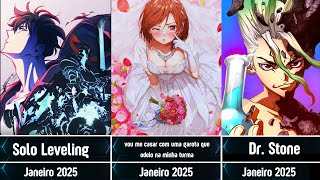 Todos Animes que vão Lançar em Janeiro de 2025 [upl. by Alcock675]