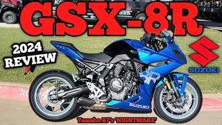 2024 SUZUKI GSX8R RIDE amp REVIEW  YAMAHA R7S Worst Nightmare review suzuki gsxr [upl. by Cummings611]