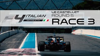 Italian F4 Championship  Paul Ricard Circuit Le Castellet  round 5  Race 3 [upl. by Karlik]