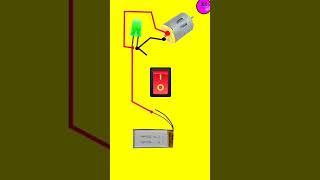 dc motor amp led bulb Connection circuit shorts [upl. by Yornek]