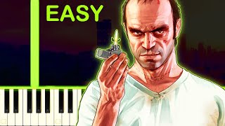 GTA 5 Theme Song  EASY Piano Tutorial [upl. by Roby]