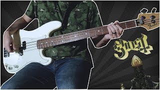 Ghost  He is BASS COVER w TABS [upl. by Zetnom]