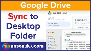 Google Drive  How to Sync with a Local Folder on Desktop [upl. by Marriott16]