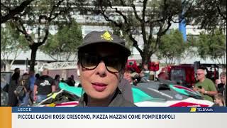 Piccoli caschi rossi crescono piazza Mazzini come Pompieropoli [upl. by Vevine863]