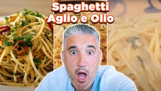 Italian Chef Reacts to Most Popular SPAGHETTI AGLIO e OLIO Videos [upl. by Otila]