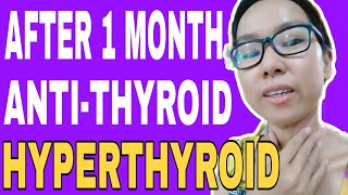 1 MONTH NA PAG INOM KO NG ANTITHYROID DRUG METHIMAZOLE TAPDIN HYPERTHYROID [upl. by Bernita]