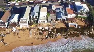 Collaroy Beach Storm Erosion  2016 [upl. by Anirac]