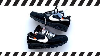 Off White Nike Air Max 90 Lace Swap [upl. by Fellows]