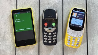 Incoming Call Nokia 3310 vs Nokia C01 vs Nokia Microsoft Windows [upl. by Rozalie]