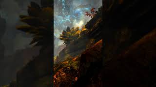 the cliffs near the second level in draconis mons guildwars2 shorts [upl. by Schwerin]