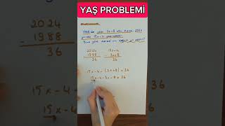 YAŞ PROBLEMİ yaşproblemleri problemçözme problemler [upl. by Iren]