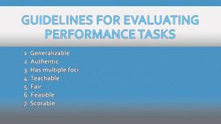 Creating Effective Performance Assessment [upl. by Kraft]