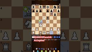 👑 Queens Gambit Accepted chesss brilliantmove trending games viralshort checkmate chessgamer [upl. by Barbara501]