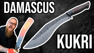 Forging a KUKRI  100 Layers Damascus Knife  Martin Huber Knives [upl. by Cheyney244]