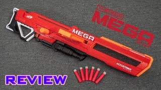 REVIEW Nerf Accustrike MEGA Thunderhawk  Collapsible Barrel [upl. by Kelbee]