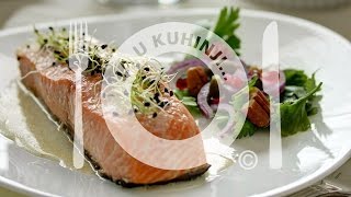 Losos sa sosom od kapra  How to make salmon with caper sauce [upl. by Otrevlig]