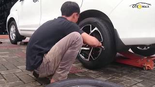 Pemasangan Velg Veloz Tigre  CHR  Ring 16 on Avanza G  otomax [upl. by Adnylg]