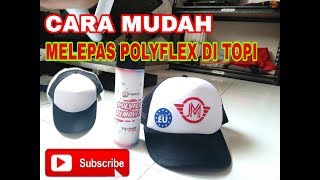 CARA MUDAH MELEPASKAN POLYFLEX DI TOPI  RHINO REMOVER [upl. by Naivat]