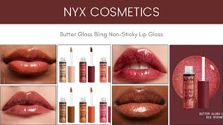 NYX Butter Gloss Bling Non Sticky Lip Gloss [upl. by Calhoun]