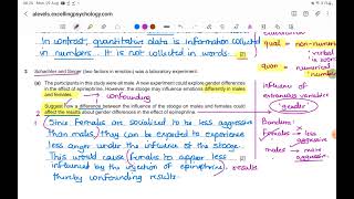 Solving Paper 2  Part 1  MayJune 2022  2  CIE AS and A Psychology 9990  Past Paper Solution [upl. by Elga858]