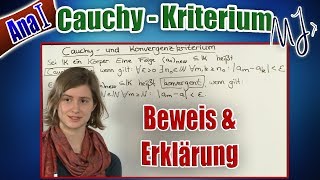 Cauchy Kriterium  Beweis Konvergenz folgt Cauchy  Gegenbeispiel Rückrichtung [upl. by Bloch719]