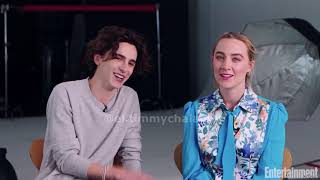 Timothée Chalamet y Saoirse Ronan para Entertainment Weekly subs español [upl. by Ylak]