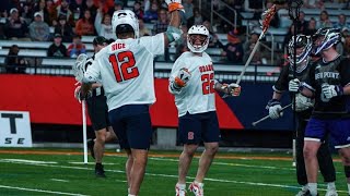 Syracuse vs Highpoint Lacrosse Highlights  2024 College Lacrosse [upl. by Lahcar398]