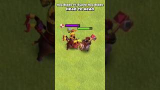 Hog Rider Vs Super Hog Rider  Clash of Clans [upl. by Riella]